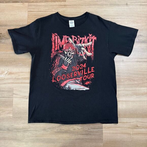 Limp Bizkit Loserville 2024 Official Merchandise Misprint Black Shirt Size Large - Picture 1 of 4